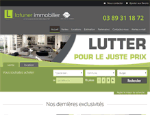 Tablet Screenshot of latuner-immobilier.com